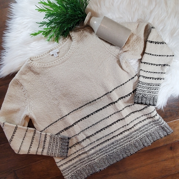 J. Jill Sweaters - 🔴Sale- J. Jill Cream Scoop Neck Sweater | sz Sm
